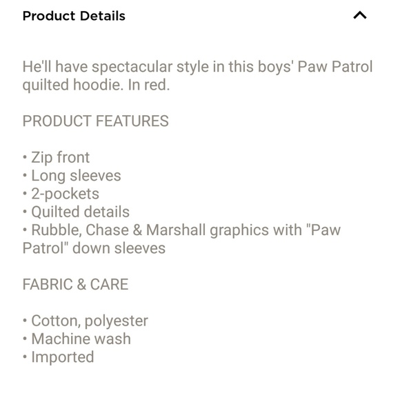 Paw Patrol Chase Marshall Rubble Zippered Hoodie - Picture 2 of 3